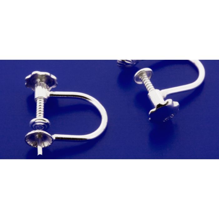 Brisuren / Schrauben mit 4mm Schüssel / 925 Silber