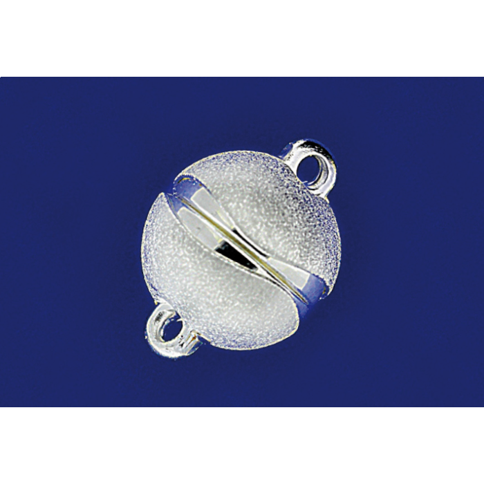 Magnetschliessen / Welle / 925 Silber