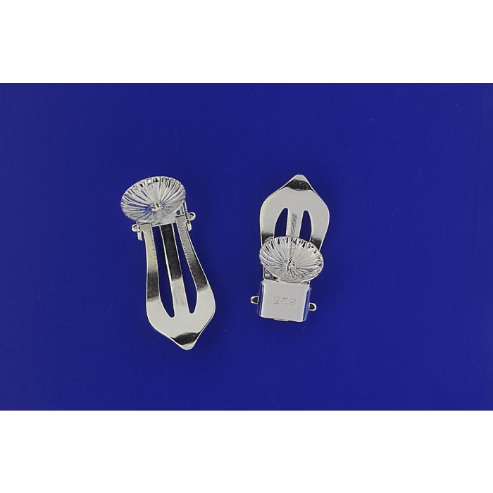 Ohrclips mit Schüssel und Stift / 925 Silber