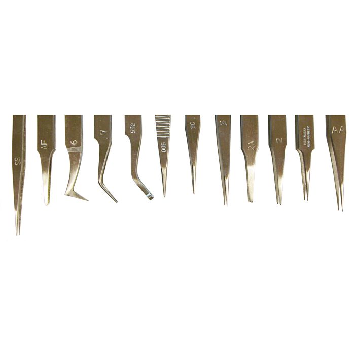 Perlfädelpinzetten - Set