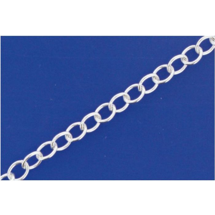 Ösenketten oval / lose (ø 3,70 x 2,80 mm) / 925 Silber