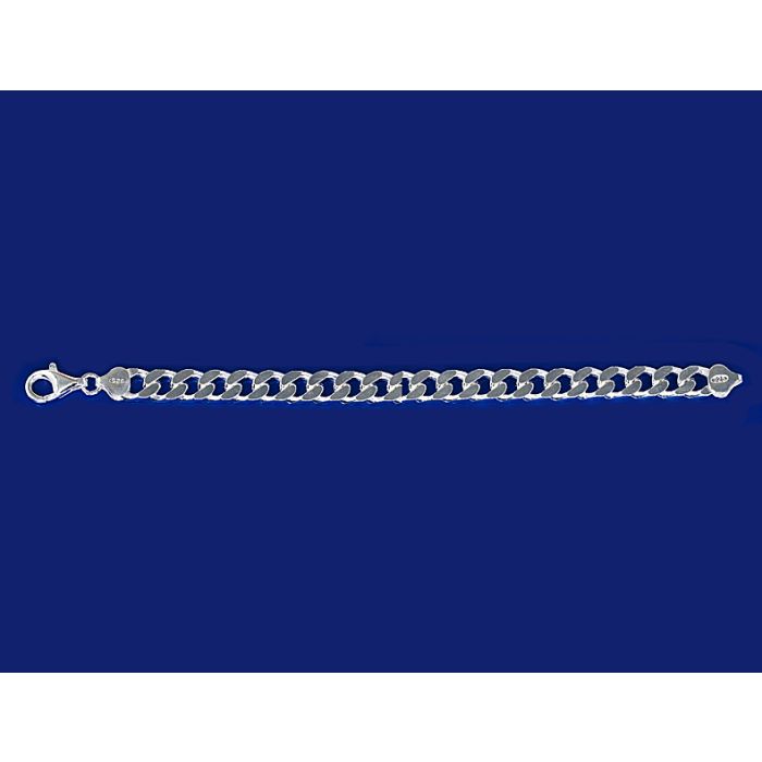 Armband mit Karabiner / Panzerketten / 925 Silber