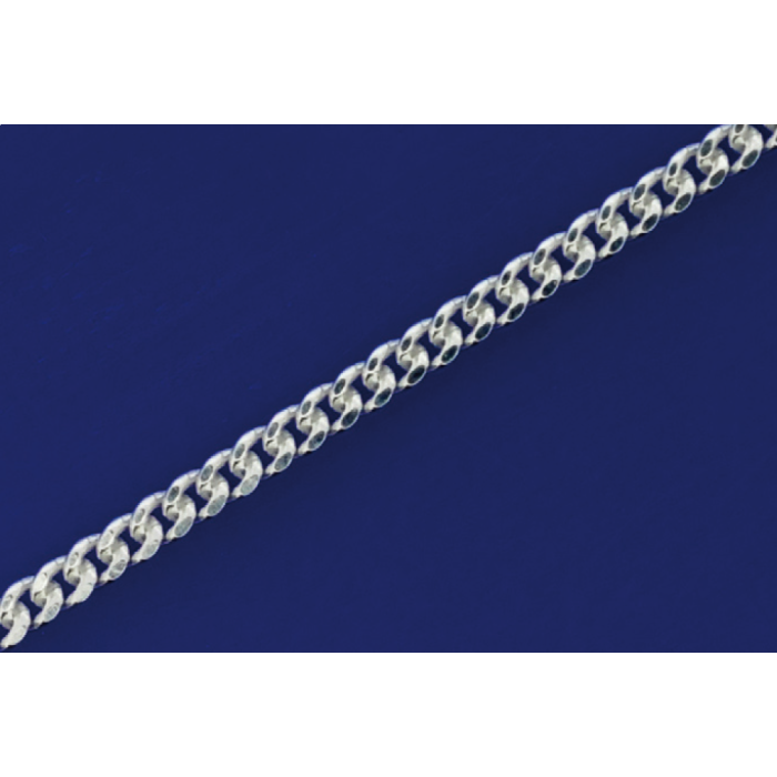 Panzerketten mit Karabiner (ø 0.7 mm) / 925 Silber