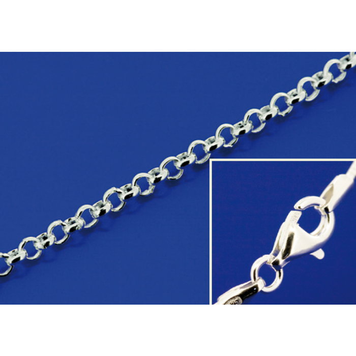 Erbsketten mit Karabiner (ø 1.8 mm) / 925 Silber