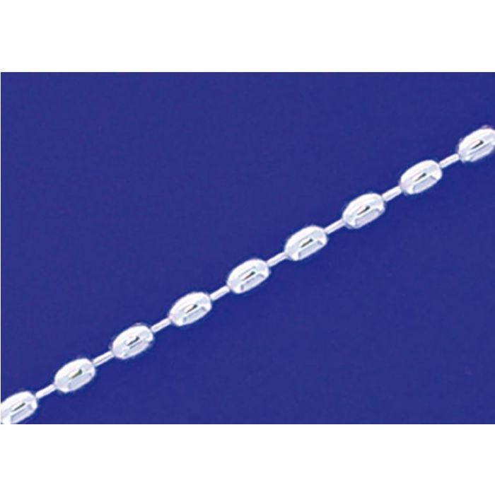 Kugelketten oval mit Karabiner (ø 1.5 mm) / 925 Silber