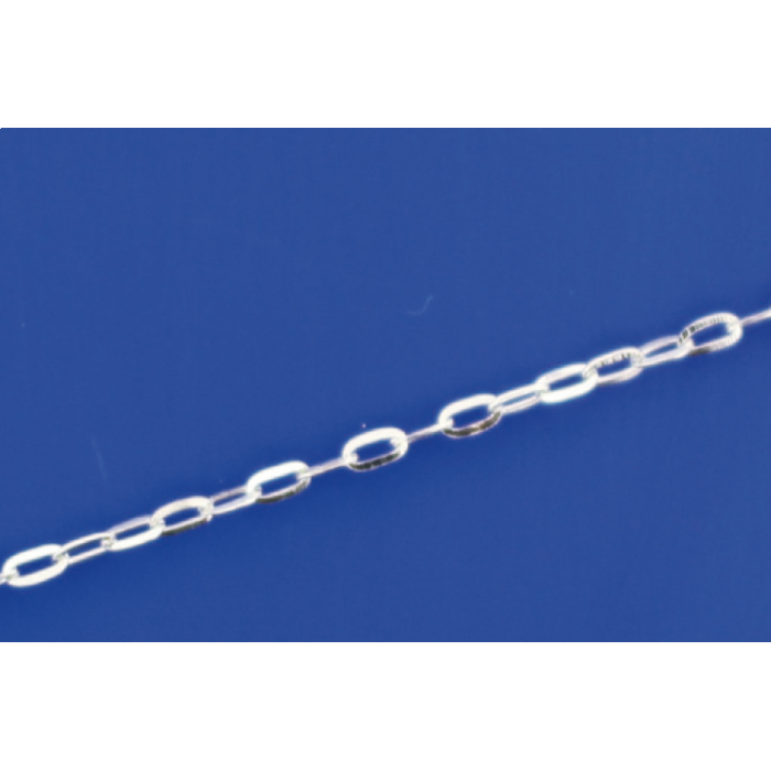 Ankerketten flach mit Federring (ø1.8mm) / 925 Silber