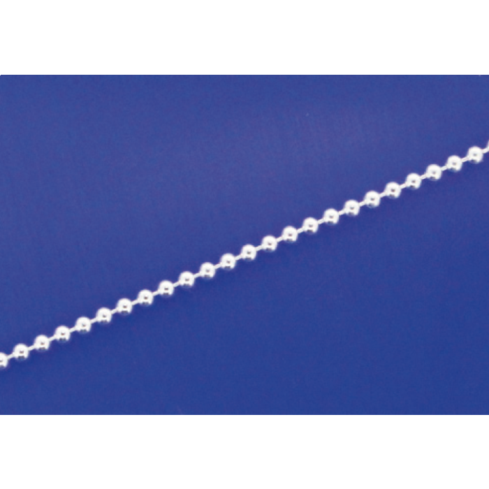 Kugelketten fein mit Federring (ø1.1mm) / 925 Silber
