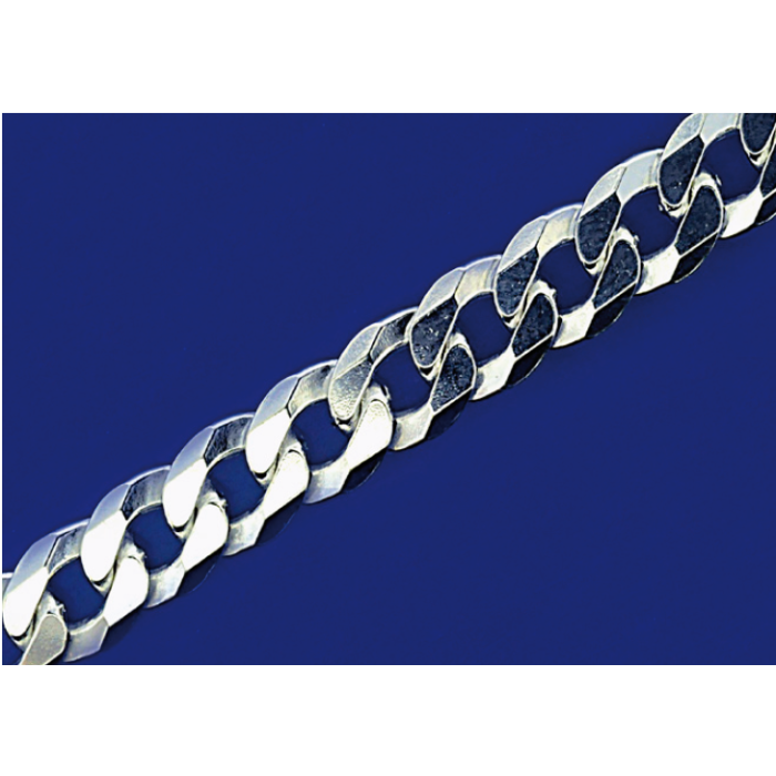 Panzerketten mit Karabiner (ø 7 mm) / 925 Silber