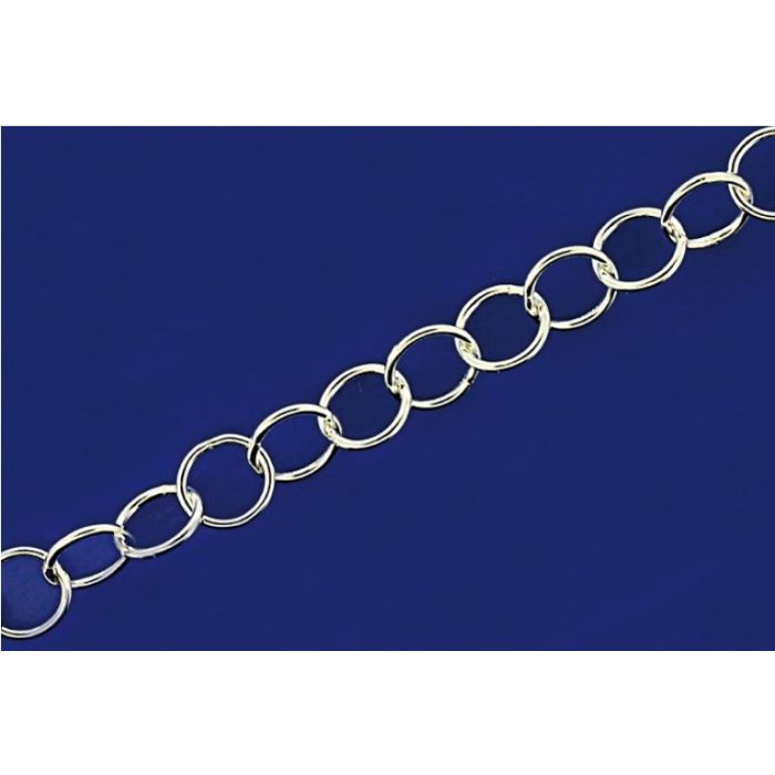Ösenketten mit Karabiner (ø 4.3mm) / 925 Silber