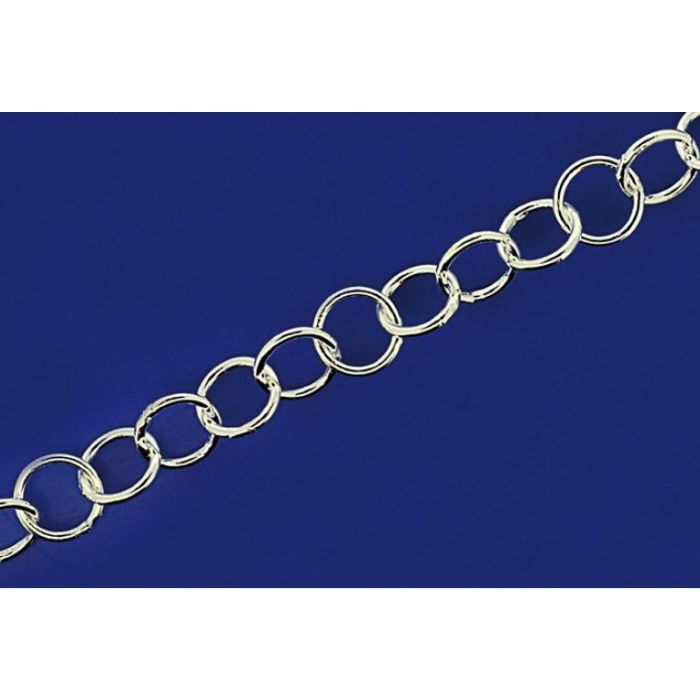Ösenketten mit Karabiner (ø 7mm) / 925 Silber