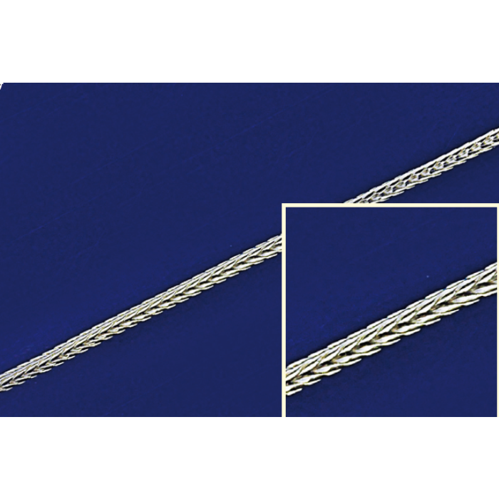 Fuchsschwanzketten mit Karabiner (ø 1.10 mm) / 925 Silber