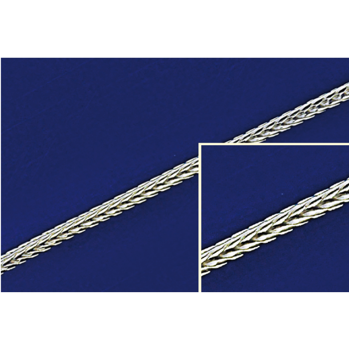 Fuchsschwanzketten mit Karabiner (ø 1.50 mm) / 925 Silber